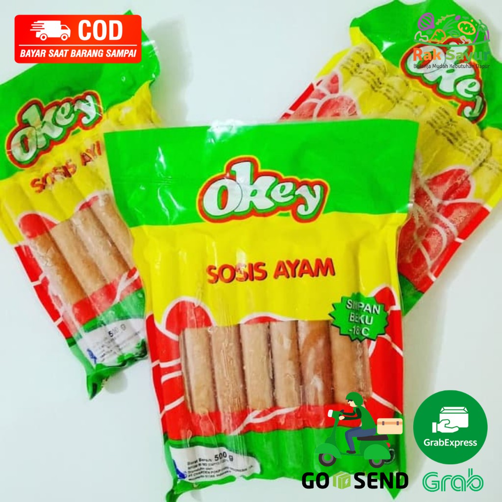 

Sosis Ayam Okey Frozen 500gr dan 1kg Rak Sayur Padang