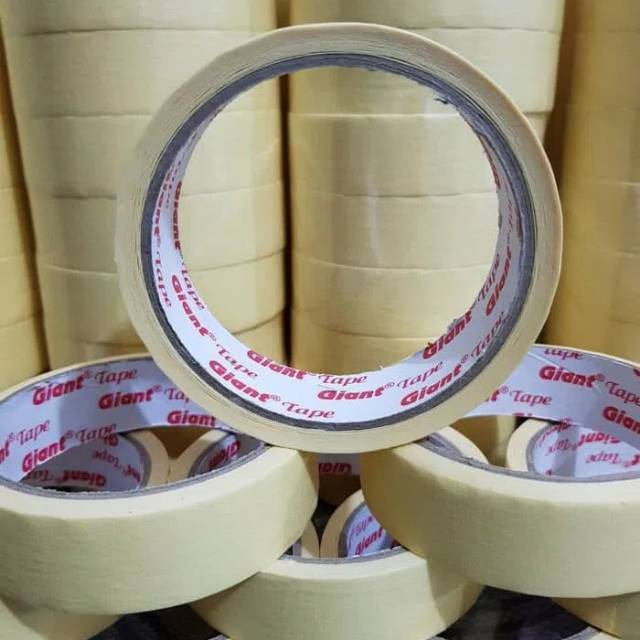 

isolasi kertas Masking tape 24mm lakban kertas 1inch