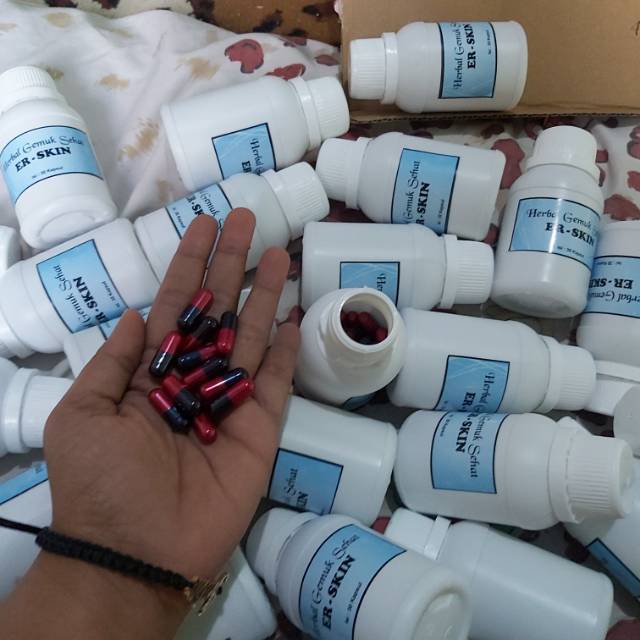 Herbal penggemuk er-skin isi 40 kapsul