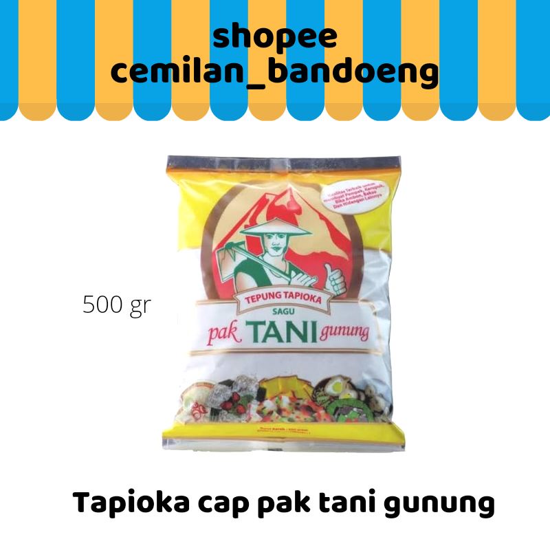 Tepung tapioka cap pak tani gunung 500gr