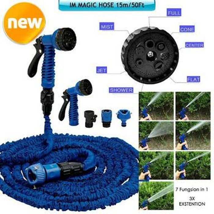 Rumah Tangga - Ledeng - Filter Keran Air Selang Ajaib Magic Hose 15 Meter / 50Ft Promo