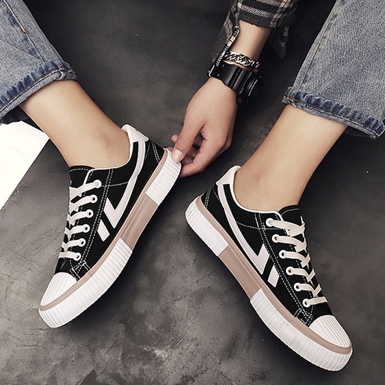 TBIG [COD] Sepatu Sneakers Pria CASUAL ON Sepatu Import Murah Pria Sekolah Kuliah Kerja