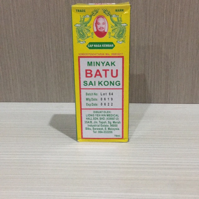 Minyak batu sai kong malaysia murah 70ml