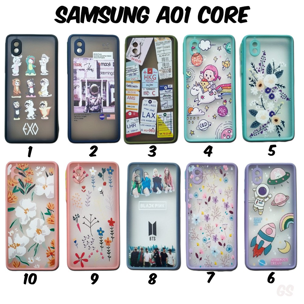 Protector Lens Casing SAMSUNG M51 A01 A01 CORE A02S A11 M31 A21S  A32 Summer Flowers Hybrid Import