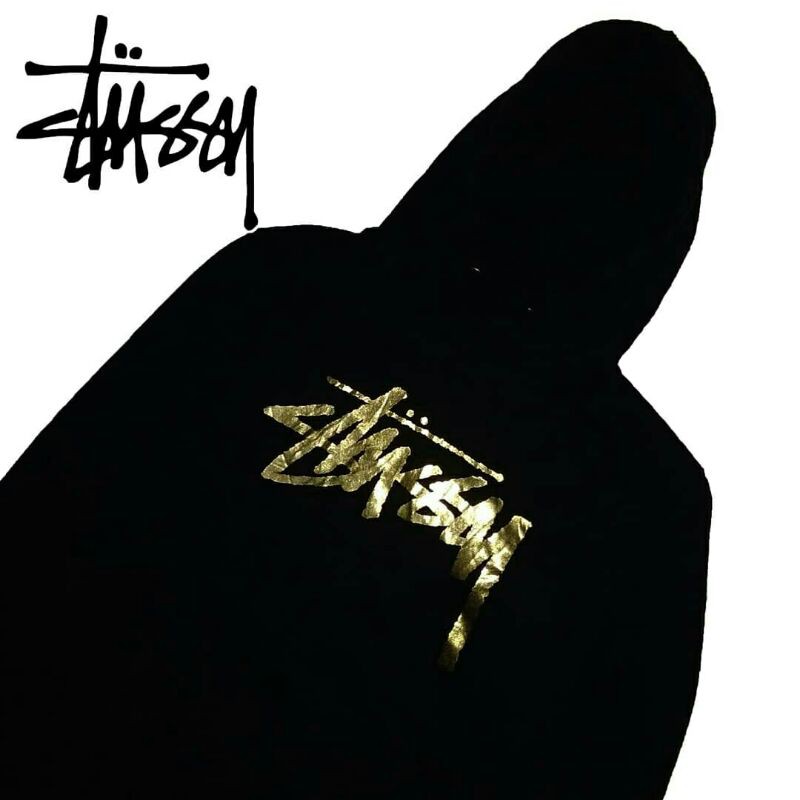 Jaket Hoodie pullover Stussy Golden Logo second bekas preloved original