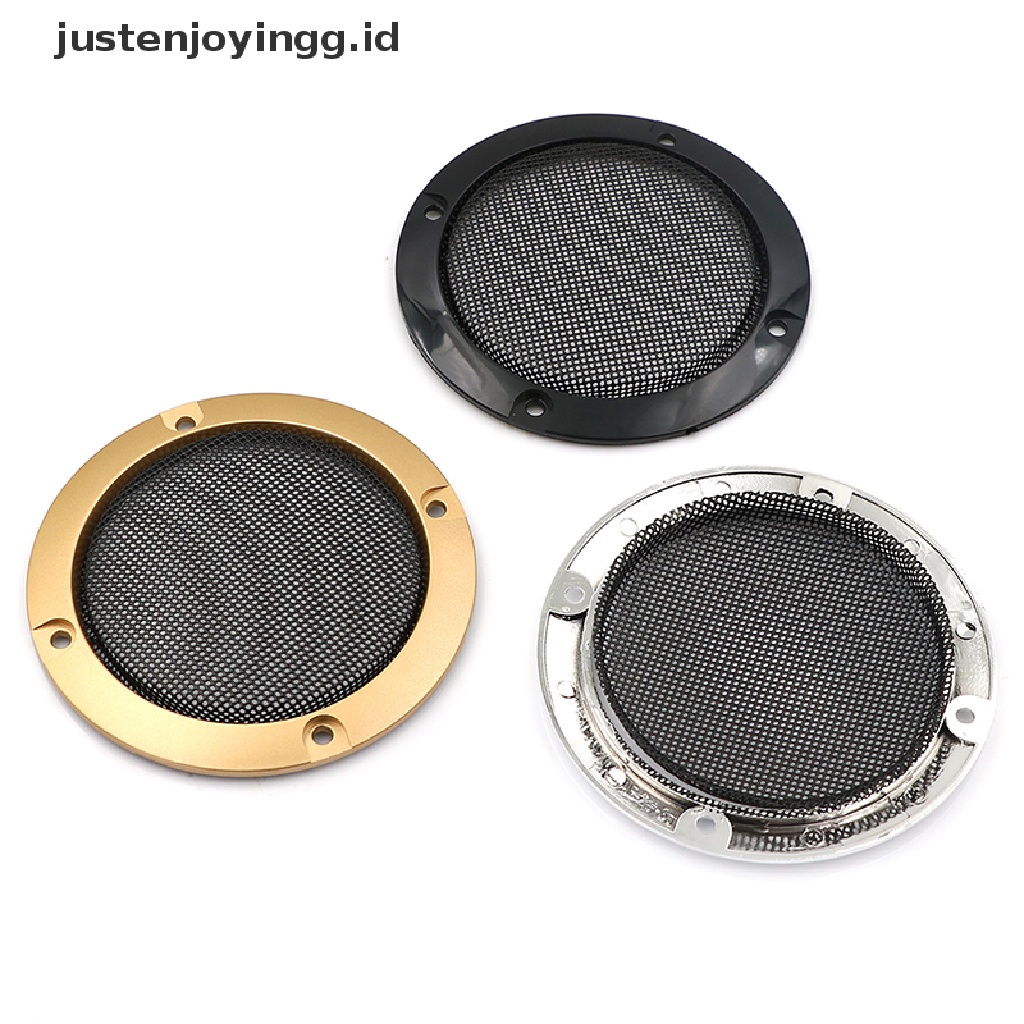 2pcs cover speaker Audio Bahan metal mesh Bentuk Lingkaran Ukuran 3 inch