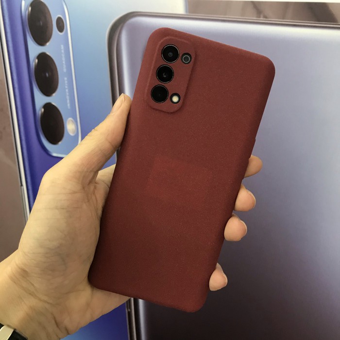 PREMIUM TPU SANDSTONE SOFT JELLY CASE CAMERA PROTECTOR OPPO RENO 4