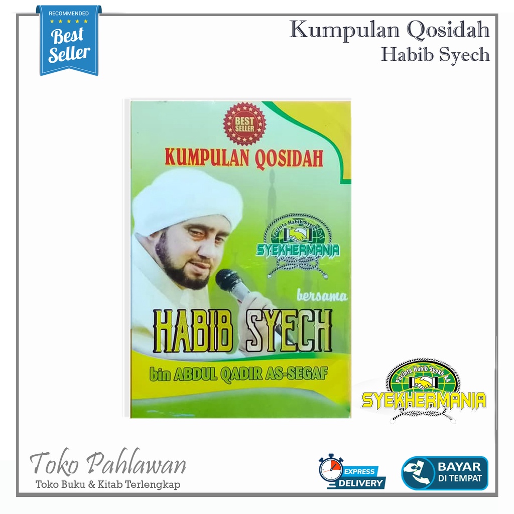Buku Kumpulan Qosidah Syekhermania bersama Habib Syech bin Abdul Qadir As-segaf Sholawat Lengkap Bes