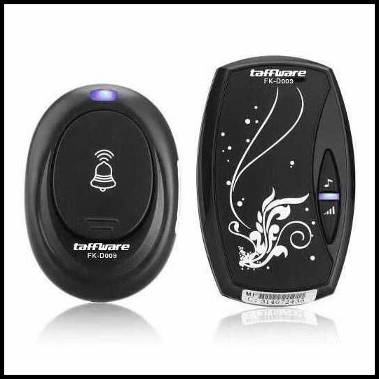 Bell Pintu Wireless Waterproof Taffware Fk-D009 Hitam
