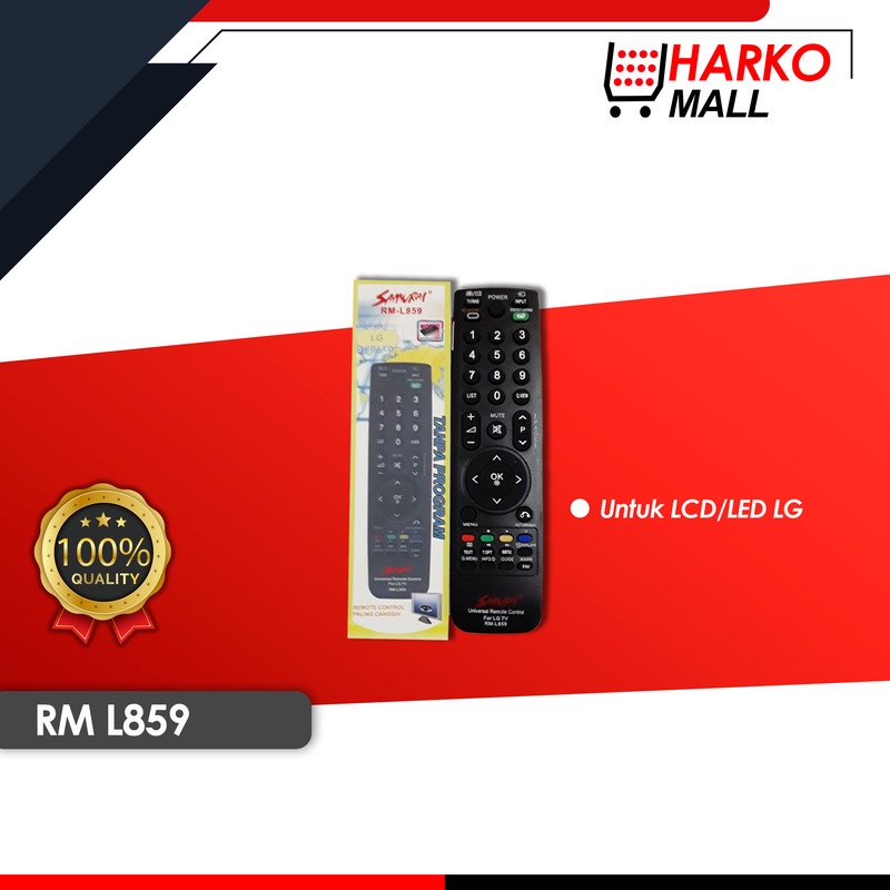 Remote Universal TV LCD LG RM L859