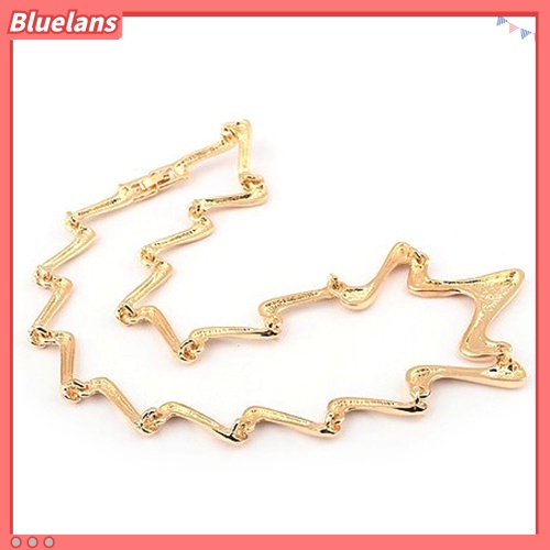 Bluelans Kalung Choker Rantai Gelombang Gaya Korea Untuk Wanita