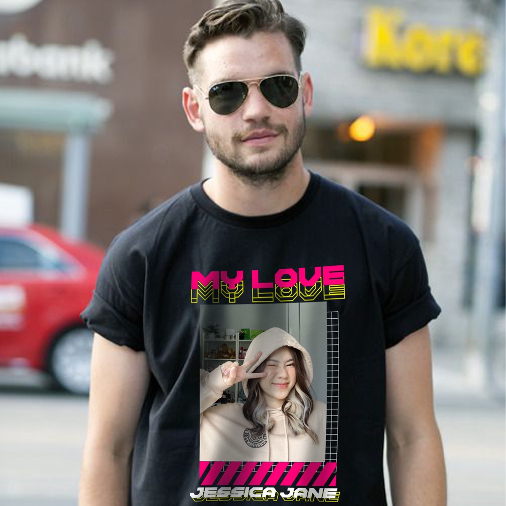 KAOS CUSTOM PHOTO STREETWEAR VIRAL VERSI PUTIH WHITE VERSION / AESTHETIC COUPLE BUCIN PREMIUM MURAH / GRATIS DESIGN TEXT DAN FOTO SENDIRI BISA SATUAN