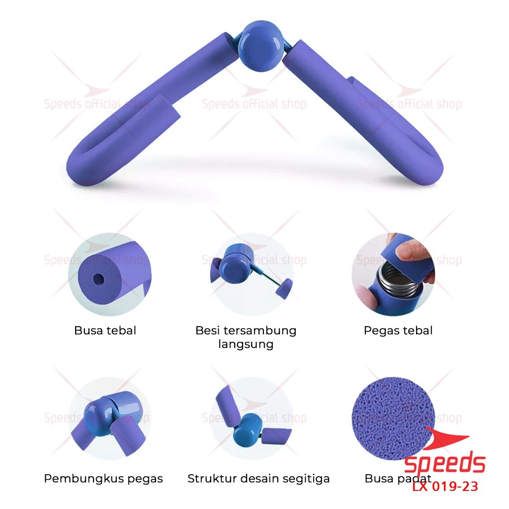 SPEEDS Alat Olahraga Yoga Paha dan Kaki Alat Senam Kegel Leg Trainer Thigh Master 019-23-3