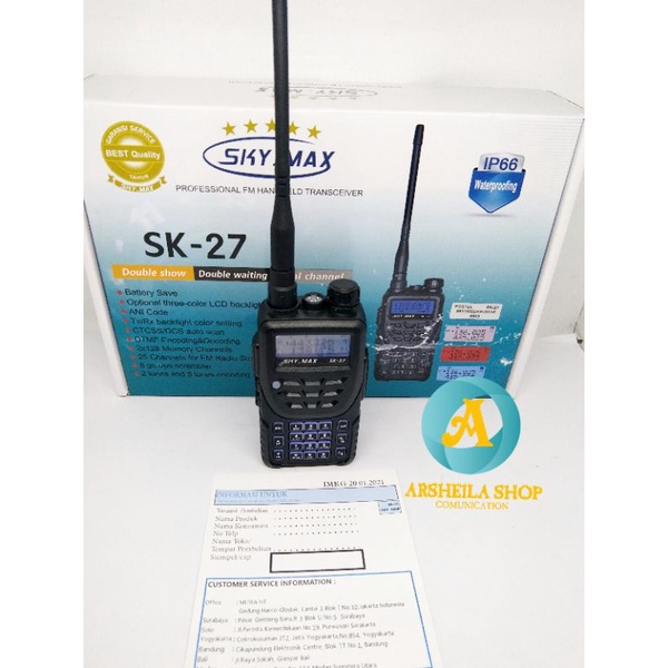 Promo ht sky max sk27 dual band waterprof