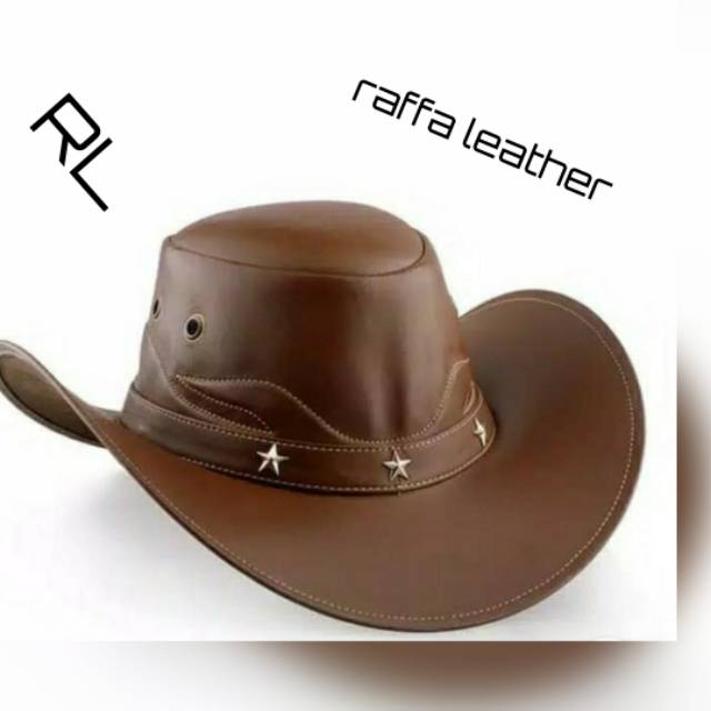 Topi Koboy pria wanita.super original,kulit asli premium