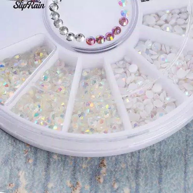 3 D Nail Art Rhinestone Crystal Glitter Cantik Murah