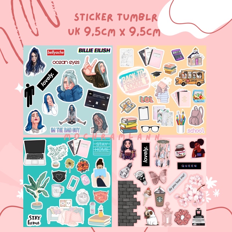 STICKER TUMBLR AESTHETIC/ STIKER JURNAL / AESTHETIC JOURNAL STICKER / STICKER CASE HP