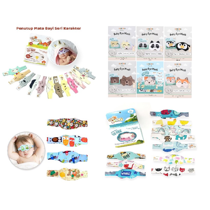 Sun Babes Eyemask Kacamata Bayi Kain | sumimo eye mask | baby flow eye mask | kaca mata bayi jemur