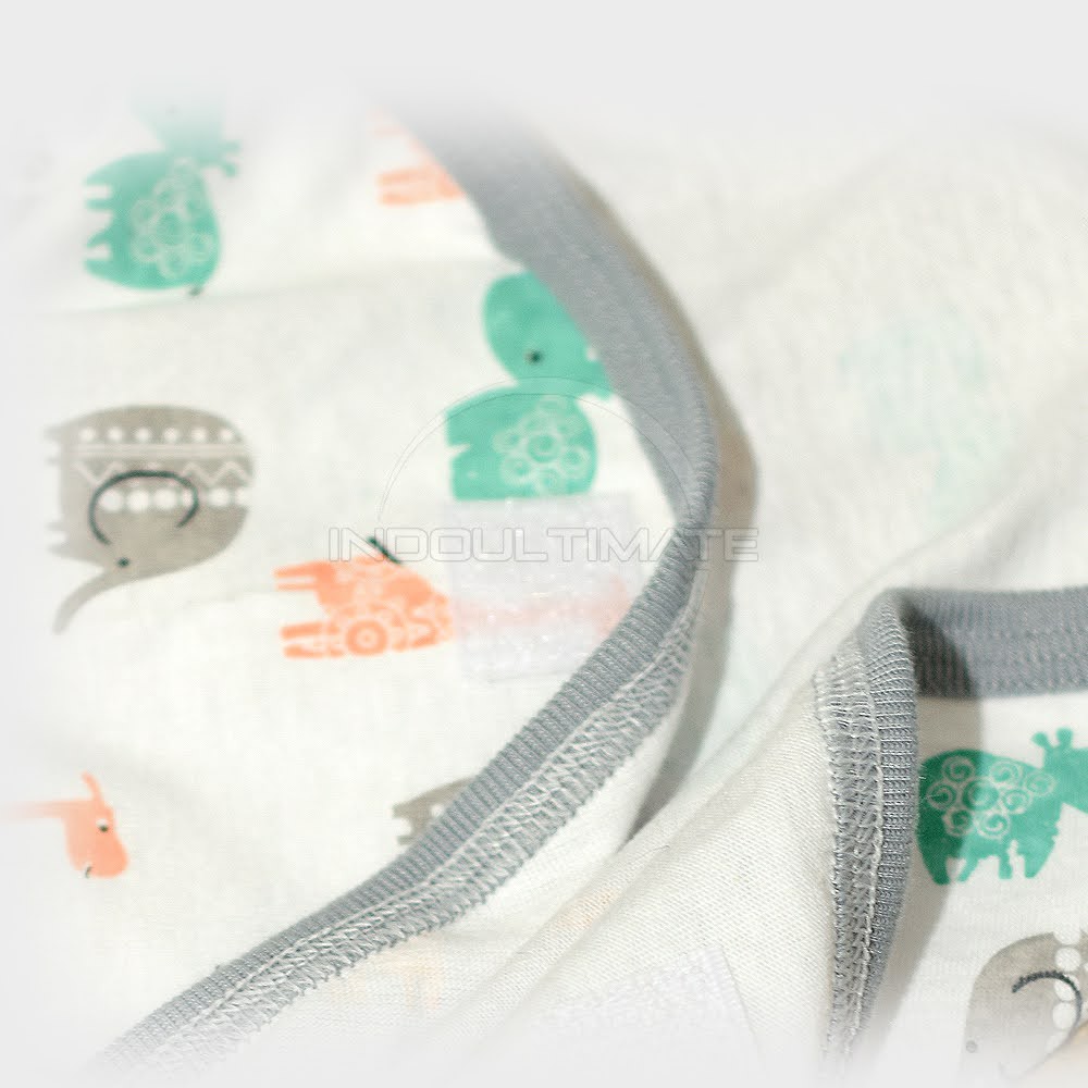 Bedong Bayi Bedong Lipat Single Knit BABY LEON BC-108 Bedong Bayi Instan Kain Bedongan Bayi Motif