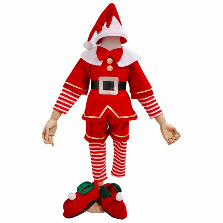 Santa costume kids christmas costume kostum natal anak santa claus