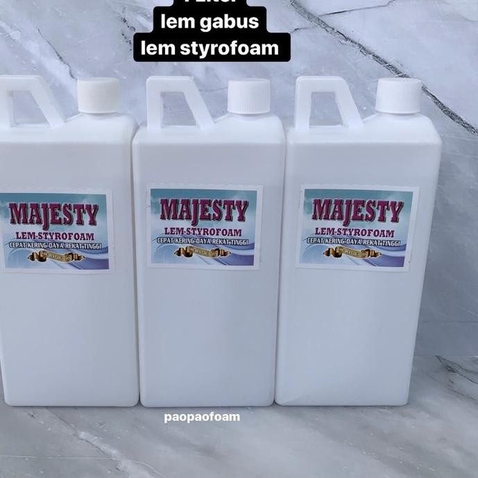 

Terbaik 1 liter Lem Styrofoam / Lem Gabus MAJESTY ,.
