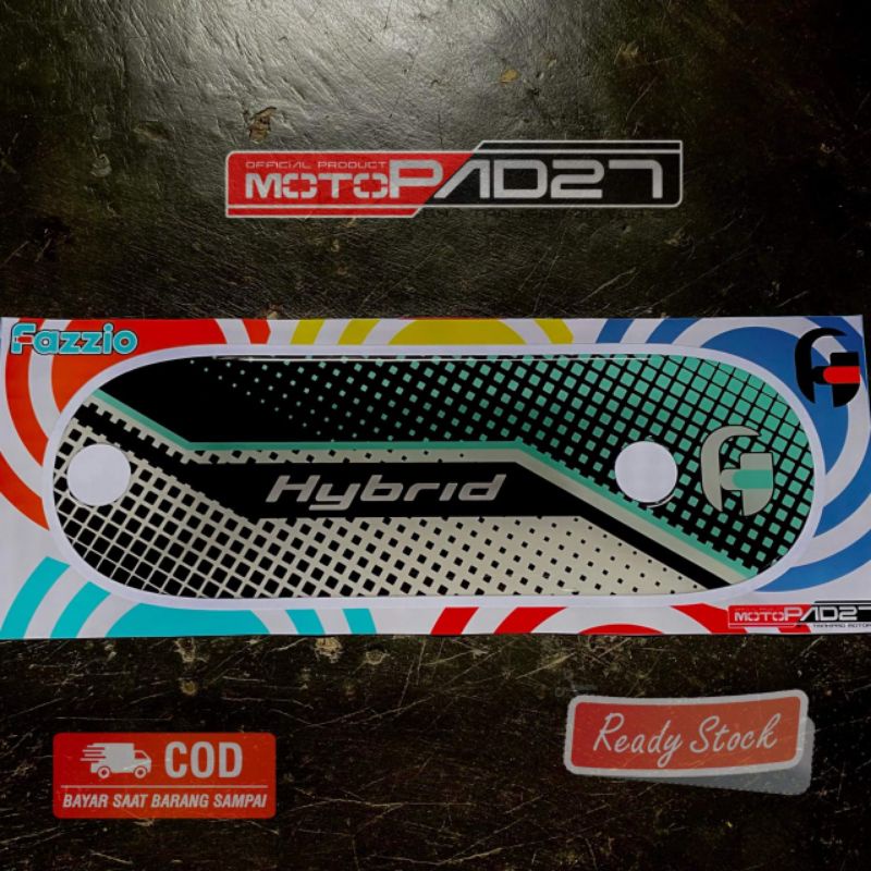 Motopad27 Sticker stiker resin timbul knalpot Yamaha Fazzio Premium