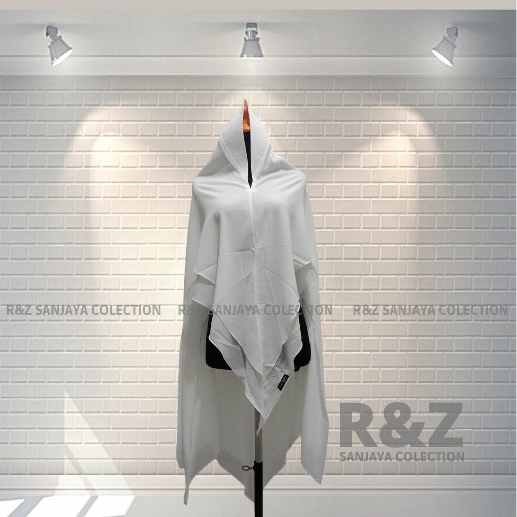 khimar aurora jumbo ceruti 2 layer babydoll //hijab syar'i //kerudung  aurora//hijab