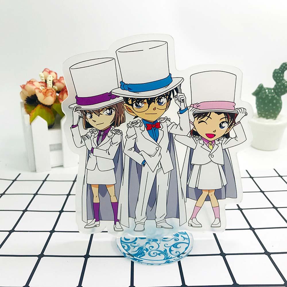 Lanfy Detektif Conan Anime Fashion Heiji Furuya Dekorasi Mainan Koleksi Model Desktop Standing Card Mouri Ran Kiddo Hattori Conan Figure Model Plat