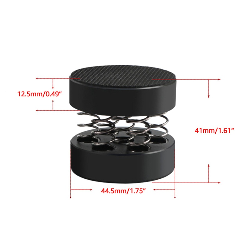 Btsg 4pcs Pad Kaki Speaker Dengan Per Peredam Getaran