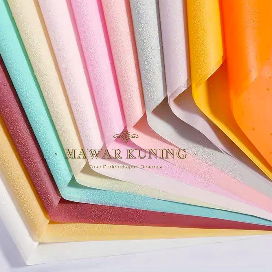 

Terjangkau 20 lembar Plain Soft Pastel Flower Wrap/ Kertas Cellophane - VWF