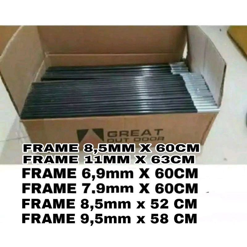 FRAME TENDA camping 8,5MM / Frame tenda  7,9mm / frame tenda 6,9mm / TULANG TENDA / Tiang tenda dome