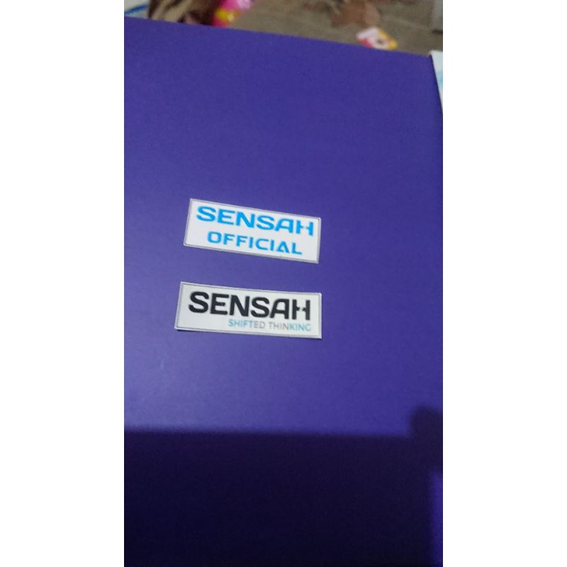 Sticker-Stiker-Decal-Tempelan-Logo Sepeda Sensah Official Sensah Shifter Hand Made