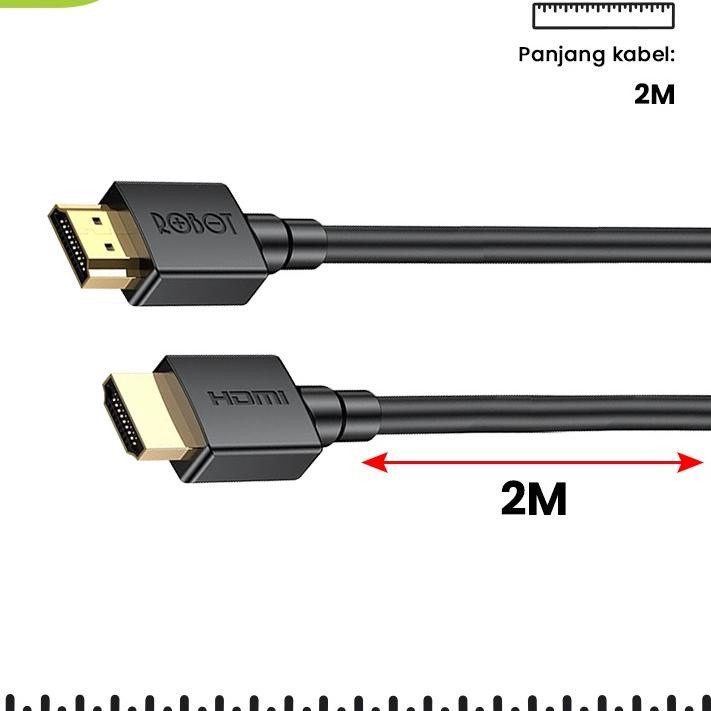 Kabel HDMI High Definition No Delay 3D 4K*2K HD Ori - ROBOT