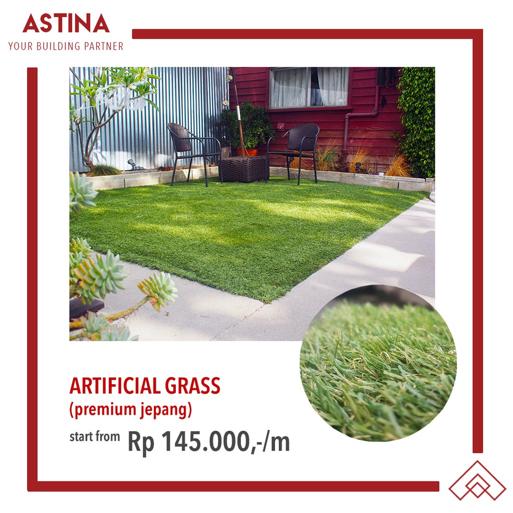 Rumput Sintetis Premium Eceran Per Meter (m2)