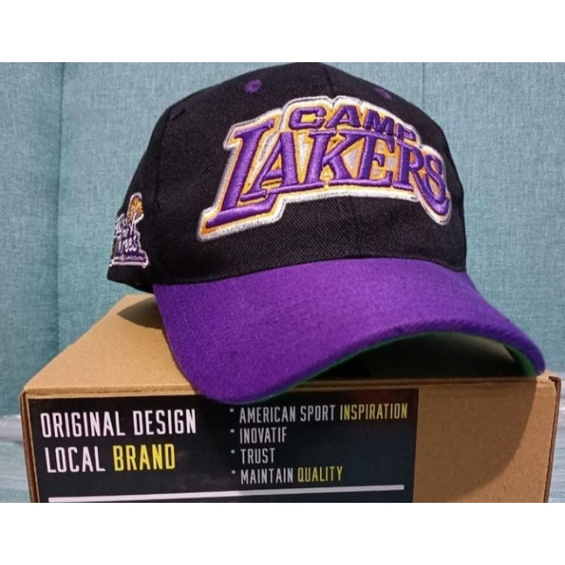 Topi baseball NBA lakers origanal (local brand)