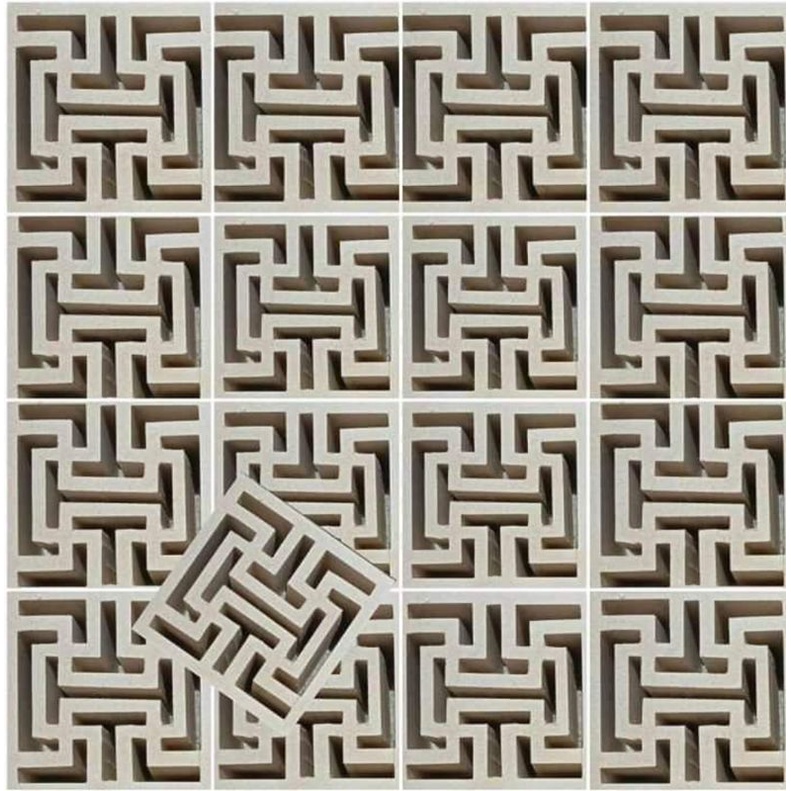 Roster minimalis modern/ roster labirin putih