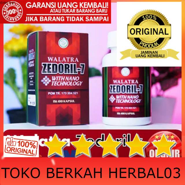 100% ASLI Zedoril 7 Walatra - ORIGINAL asli kapsul zedoril7 Herbal BPOM