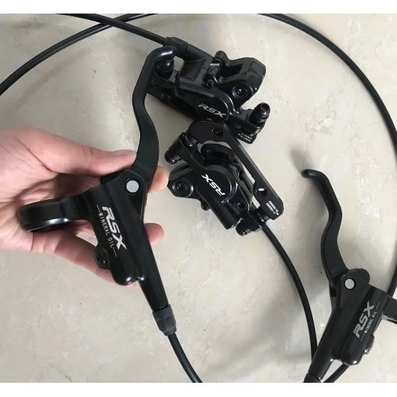 RSX BrakeSet Sepasang Rem Hidrolik Cakram Sepeda Gunung MTB Lipat Not Shimano MT200 MT201