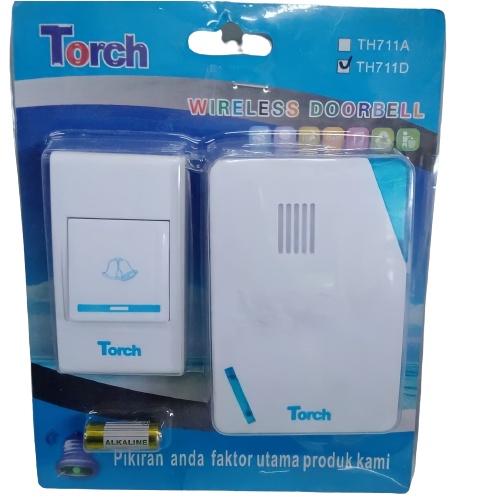 Torch Bel Rumah Wireless Doorbell Bell Pintu Colok Listrik TH711A AC