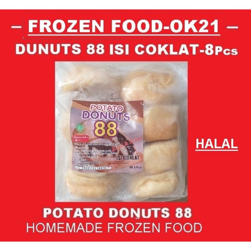 

Harga Lagi Promo Donat Kentang isi Coklat Donuts 88 isi 8 Homemade