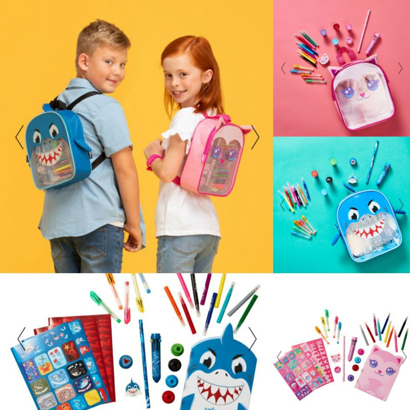 Jual Smiggle Ransel Anak Stationary Kit Smiggle Character Backpack Kit ...