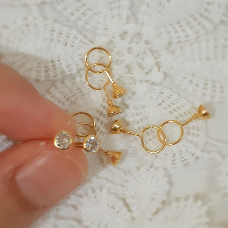 Anting Bayi Toge Emas Muda 1/4 gram