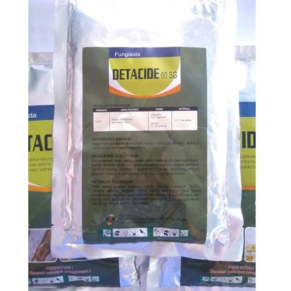 JFL DETACIDE 60SG 250gram fungisida kontak sistemik untuk pathek,obat patek antraknosa,busuk buah✼ (