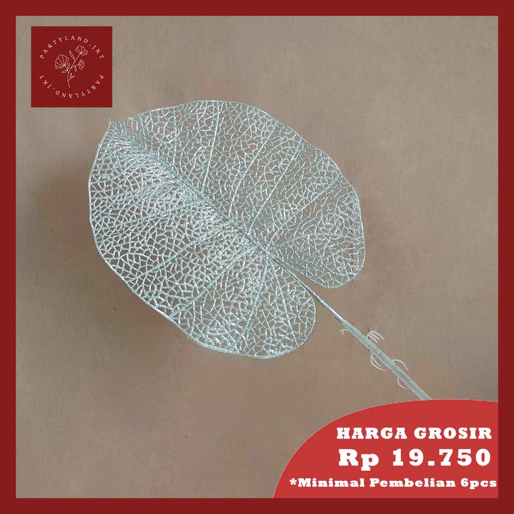 Artificial Flower Glitter Lilac Leaf  Bunga Palsu Plastik  Buatan Dekorasi Hias Pajangan