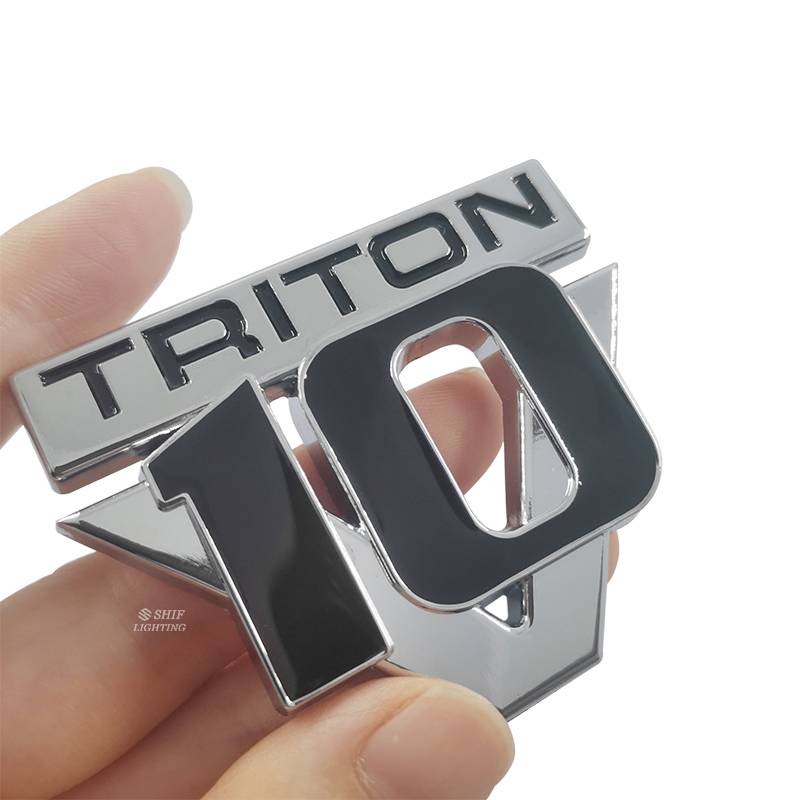 1 x Metal TRITON V10 Logo Car Auto Rear Decorative Emblem Badge Sticker Decal TRITON