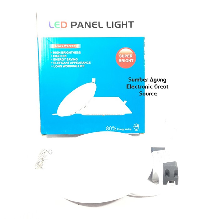 Downlight Panel LED IB 9W Bulat Emico Cahaya Putih 4inch Tanam