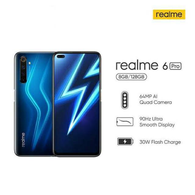 REALME 6 PRO 8/128 GB ( 8 GB / 128 GB ) GARANSI RESMI INDONESIA
