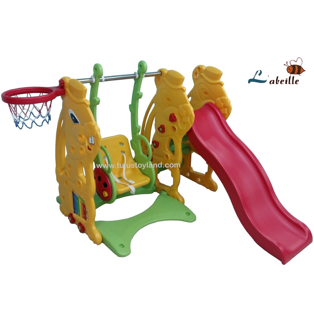 Perosotan Ayunan Labeille Bunny Slide Swing N Grow Activity Rabbit