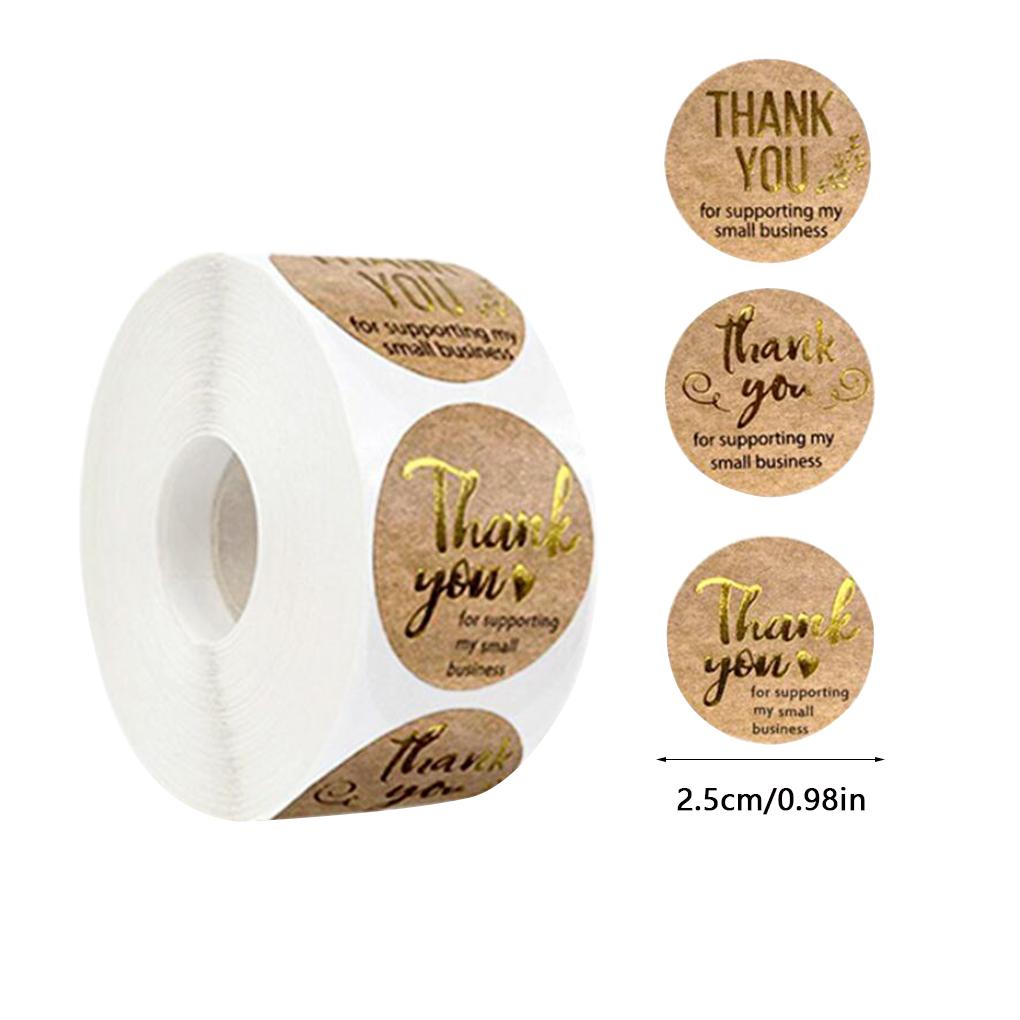 Sticker Roll Kraft Paper Seal Stiker Label DIY Tape Craft Kemasan Tangan Perlengkapan Dekorasi