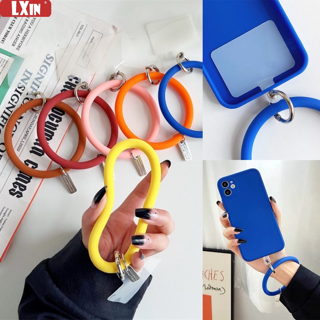 Tali Lanyard Handphone Universal Bahan Silikon Anti Hilang LIUXIN